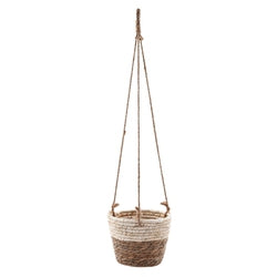 Two-toned Seagrass Hanging Basket