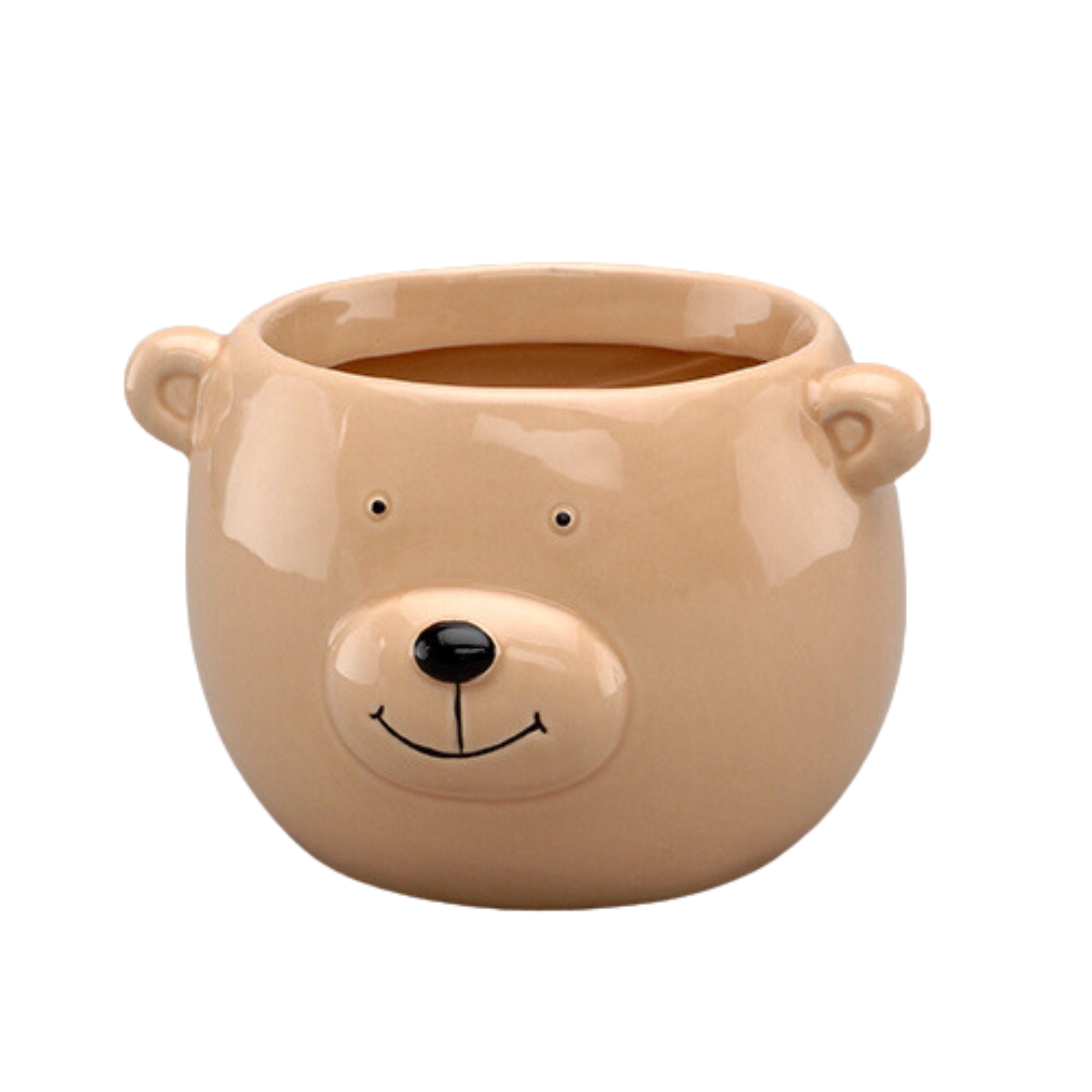 Bear Face Pot